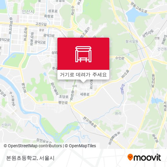 본원초등학교 지도