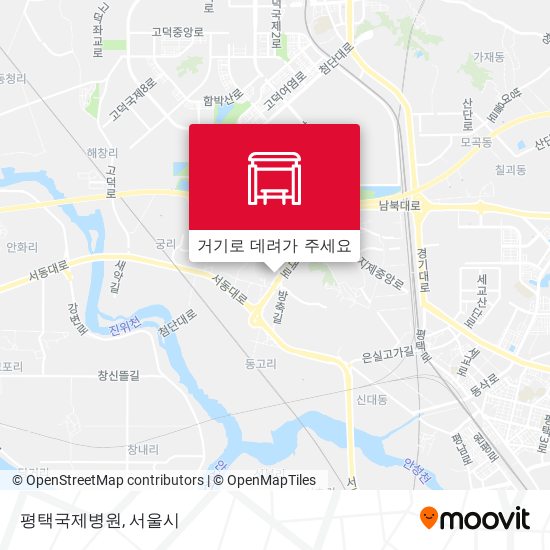 평택국제병원 지도