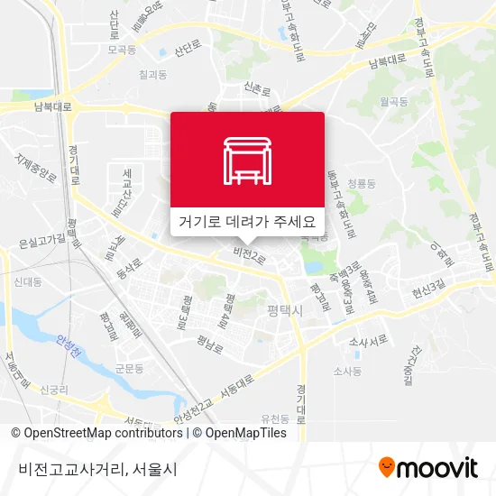 비전고교사거리 지도