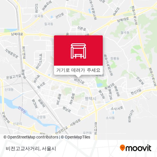 비전고교사거리 지도