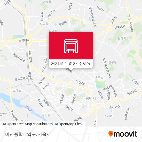 비전중학교입구 지도