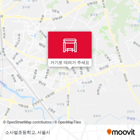 소사벌초등학교 지도