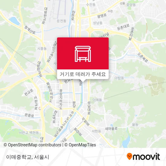 이매중학교 지도