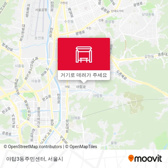 야탑3동주민센터 지도