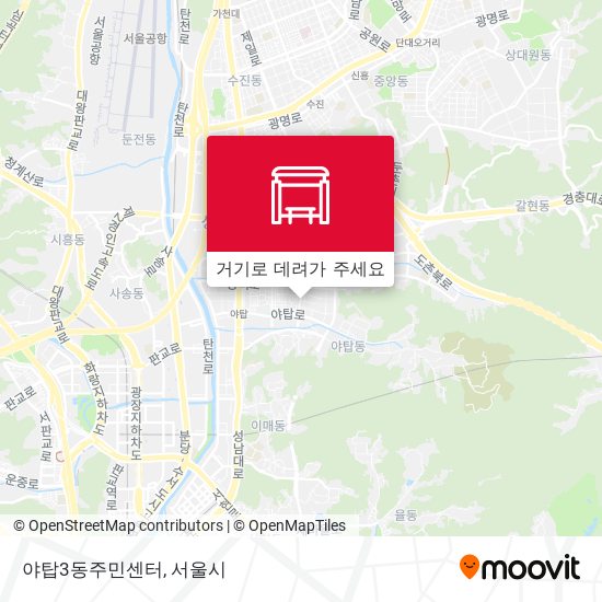 야탑3동주민센터 지도