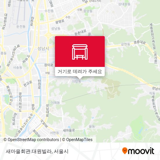 새마을회관.대원빌라 지도