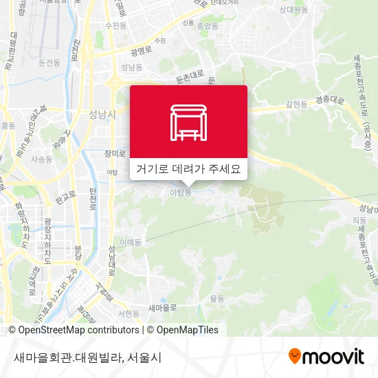 새마을회관.대원빌라 지도