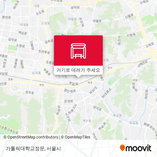 가톨릭대학교정문 지도