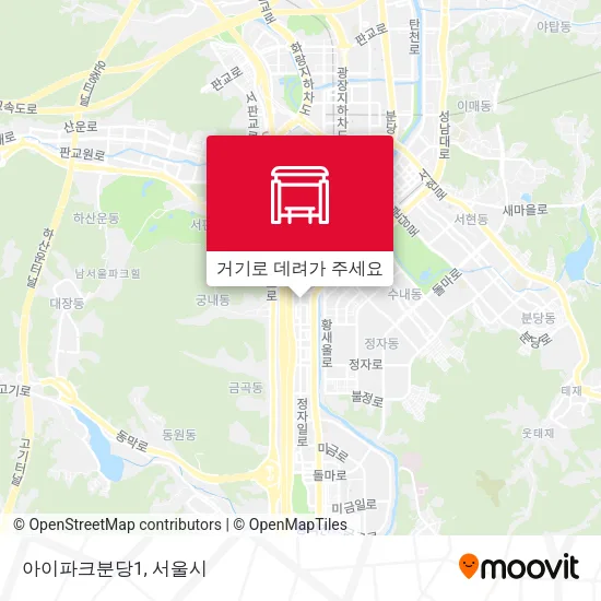 아이파크분당1 지도
