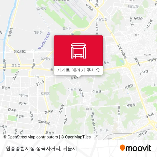 원종종합시장.성곡사거리 지도