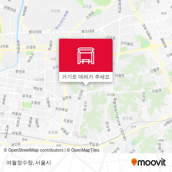 여월정수장 지도