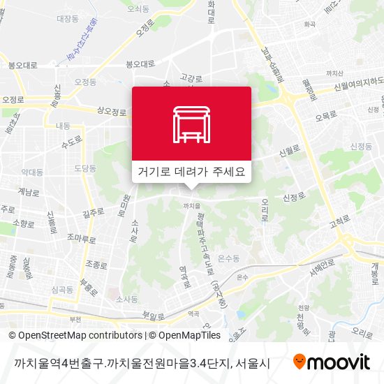 까치울역4번출구.까치울전원마을3.4단지 지도