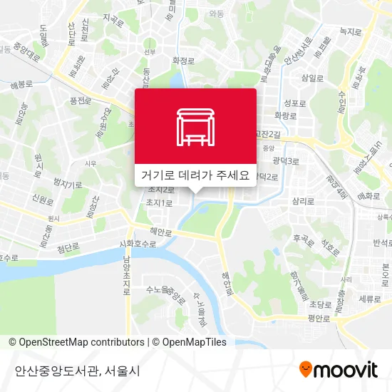 안산중앙도서관 지도
