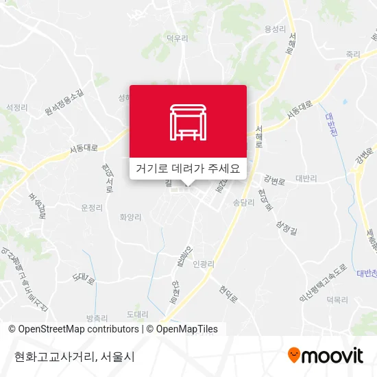 현화고교사거리 지도