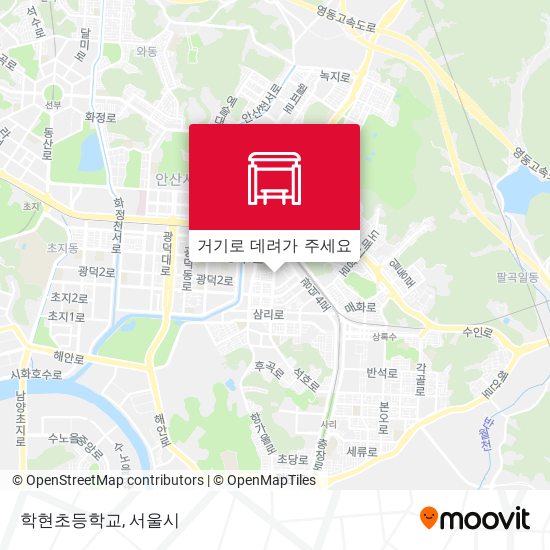 학현초등학교 지도
