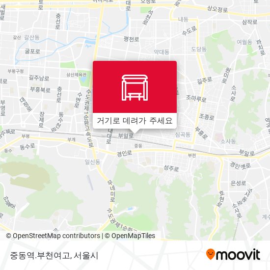 중동역.부천여고 지도