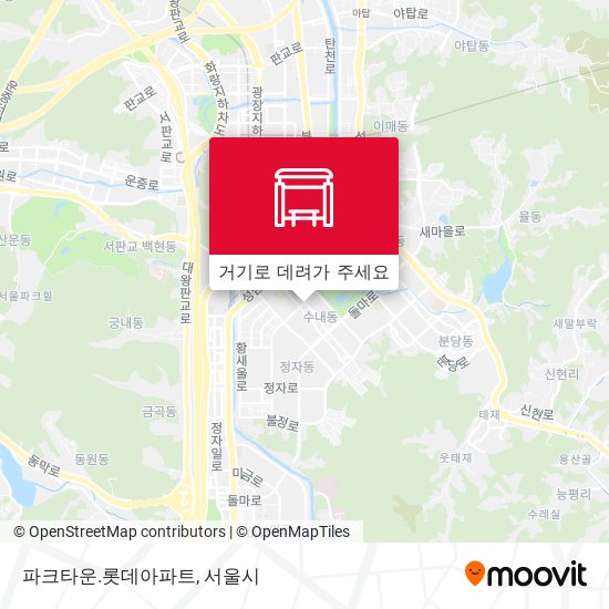 파크타운.롯데아파트 지도