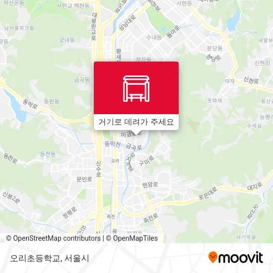 오리초등학교 지도