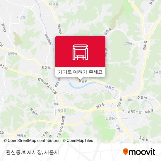 관산동.벽제시장 지도