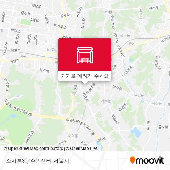 소사본3동주민센터 지도