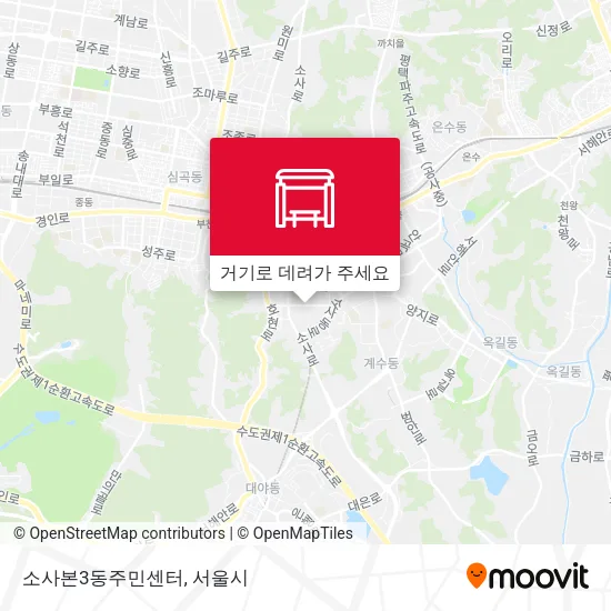 소사본3동주민센터 지도