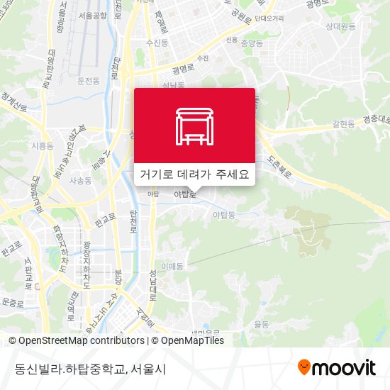 동신빌라.하탑중학교 지도