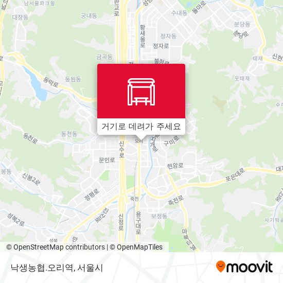낙생농협.오리역 지도
