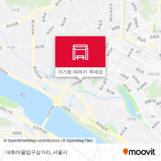 대화마을입구삼거리 지도