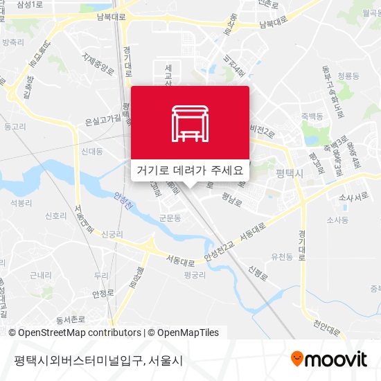 평택시외버스터미널입구 지도