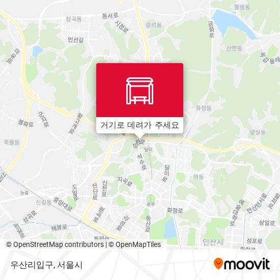 우산리입구 지도