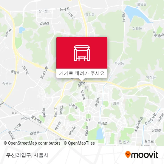 우산리입구 지도
