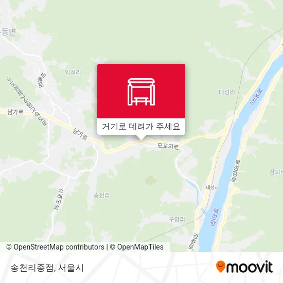 송천리종점 지도