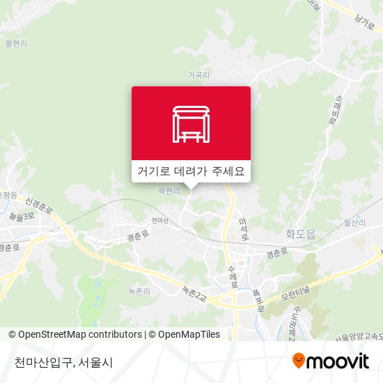 천마산입구 지도