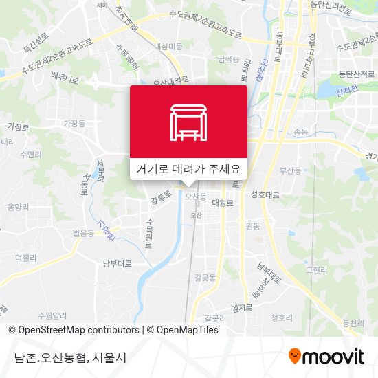 남촌.오산농협 지도