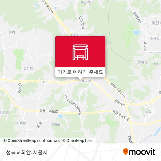 성복교회앞 지도