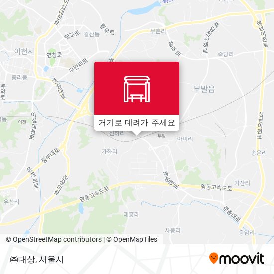 ㈜대상 지도