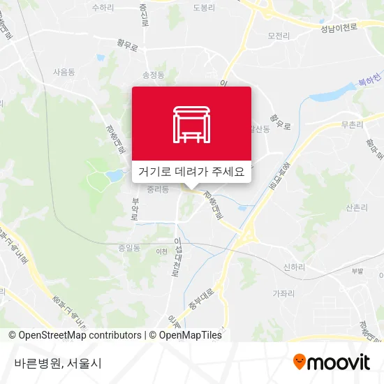 바른병원 지도