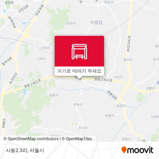 사동2.3리 지도