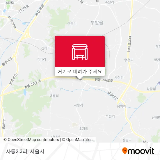 사동2.3리 지도