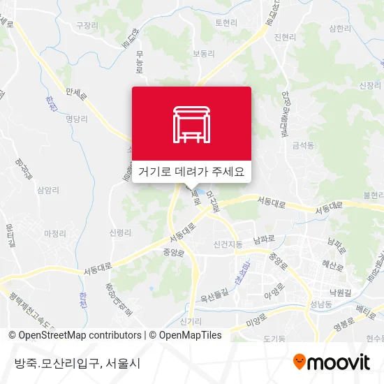 방죽.모산리입구 지도