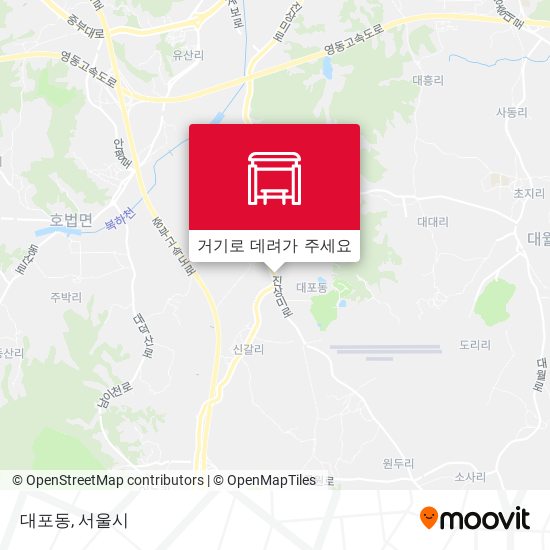 대포동 지도