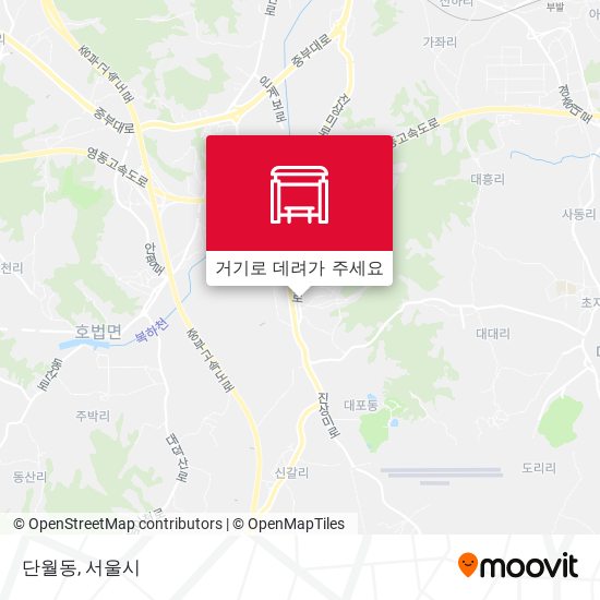 단월동 지도