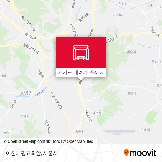 이천태평교회앞 지도