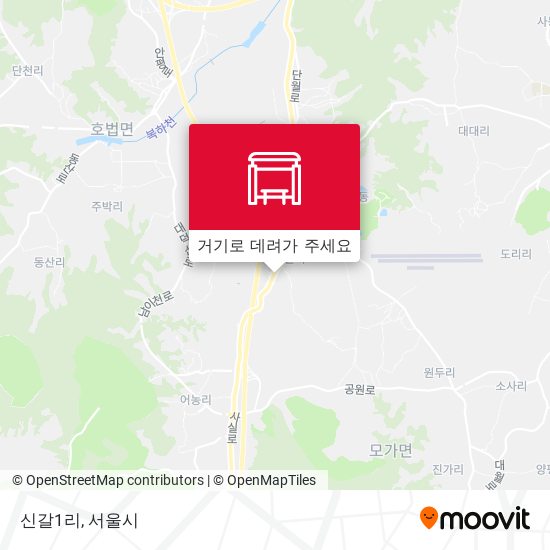신갈1리 지도