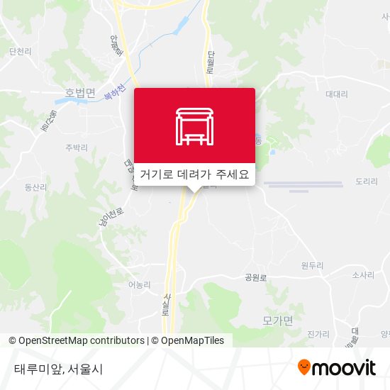 태루미앞 지도