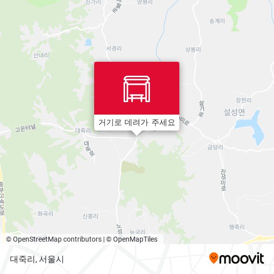 대죽리 지도