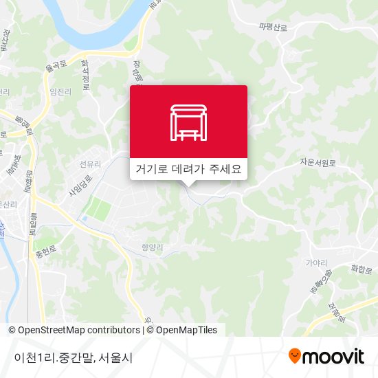 이천1리.중간말 지도