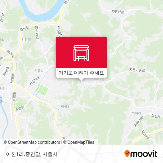 이천1리.중간말 지도