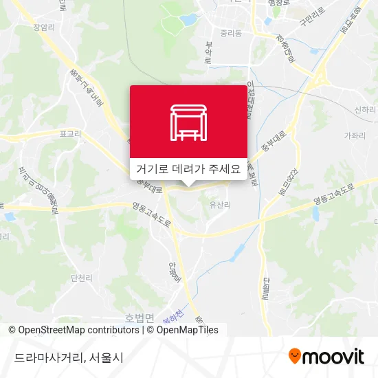 드라마사거리 지도