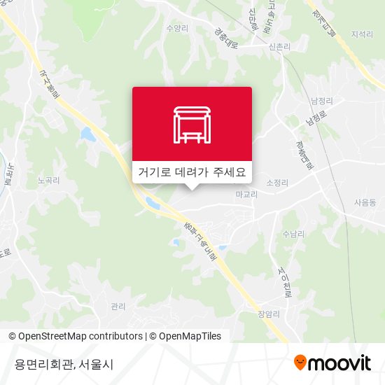 용면리회관 지도